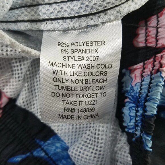 Uzzi Amphibious Gear Lined Elastic Waist Swim Trunks Size Large - Picture 5 of 5